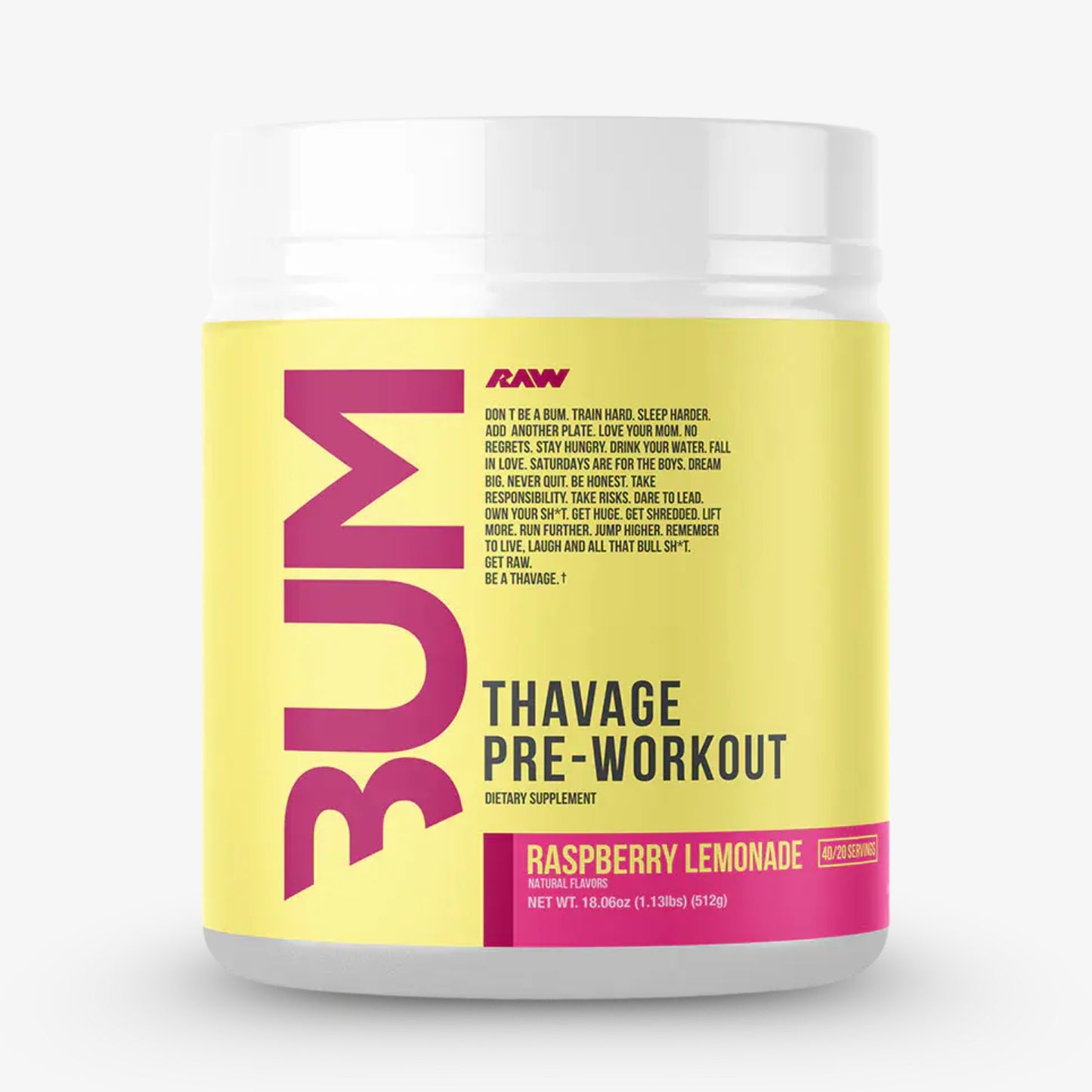 Raw CBUM Thavage Pre-Workout (40 servings)