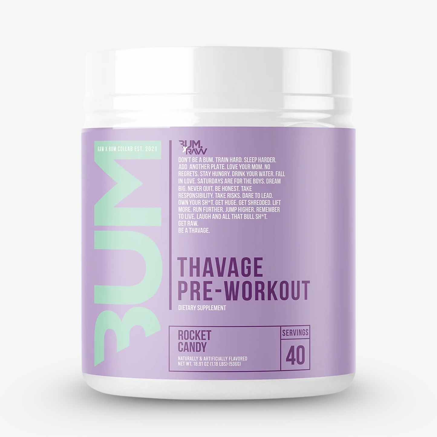 Raw CBUM Thavage Pre-Workout (40 servings)