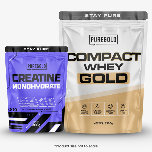Pure gold protein compact whey protein and creatine monohydrate